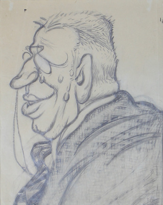 Зак Лев (Леон) Васильевич. Шарж на преподавателя Лазаревского училища